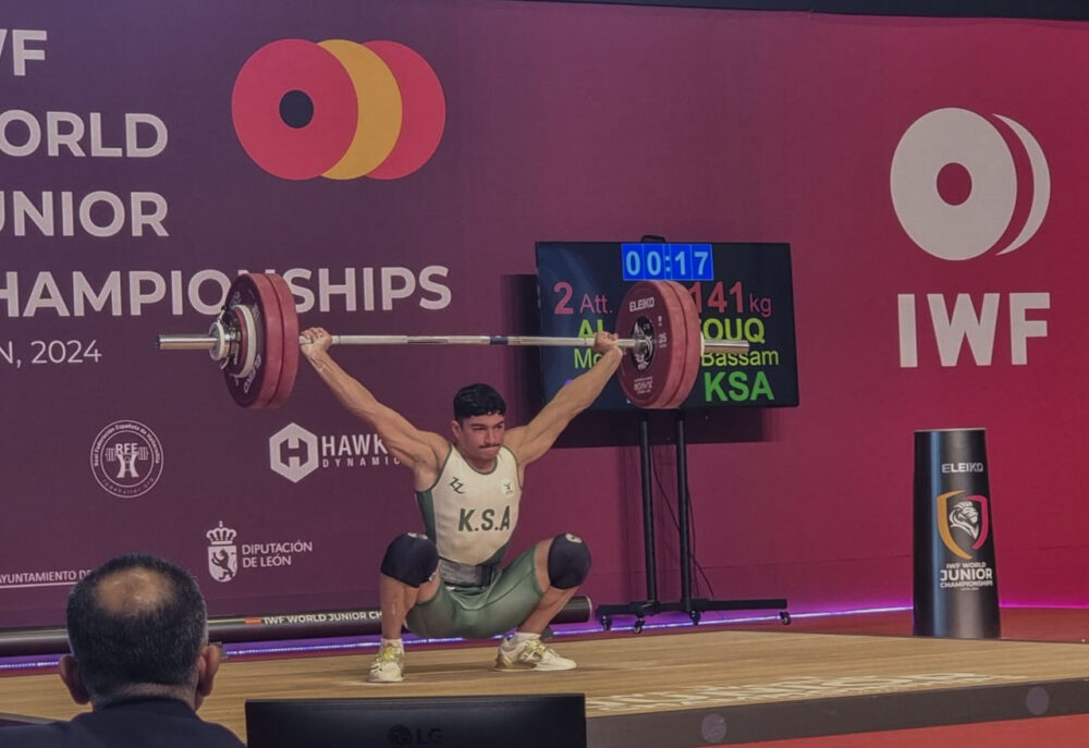المرزوق يعايد الوطن في يوم الوطن بــ 3 ارقام قياسية عالمية لرفع الاثقال